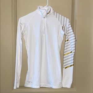 Nike Pro Combat Dri Fit Quarter Zip Sweater